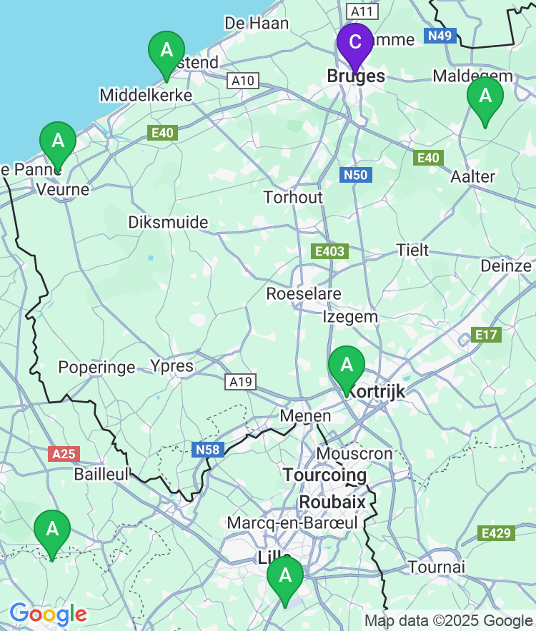 Bruges Available Airport Options